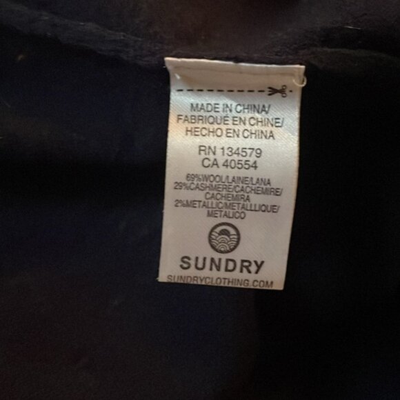 Sundry navy blue with red and cream stripe jogger pants size 3 - Picture 5 of 5